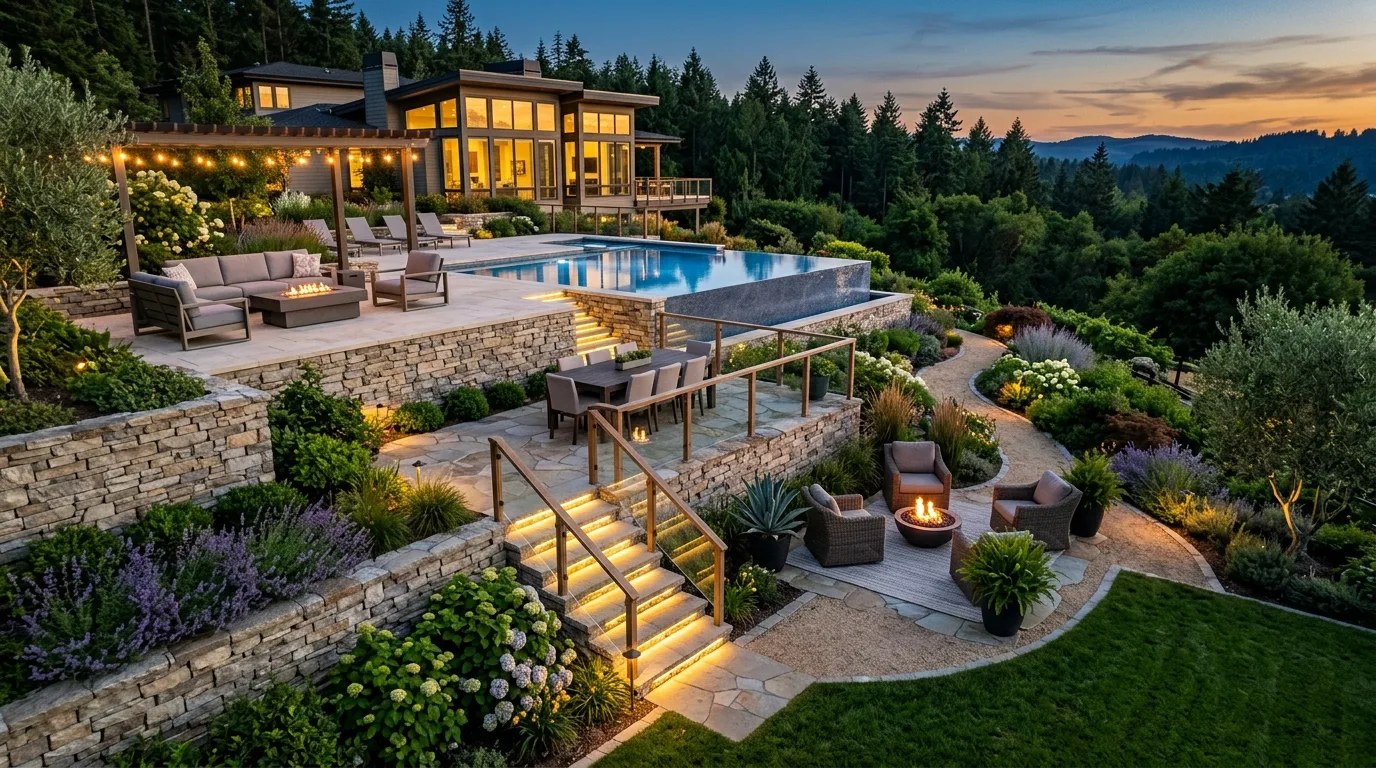 12 Sloped Backyard Landscaping Ideas for Challenges
